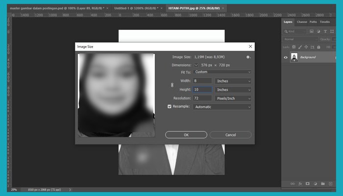 Detail Cara Membuat Ukuran Foto 8r Di Photoshop Nomer 7