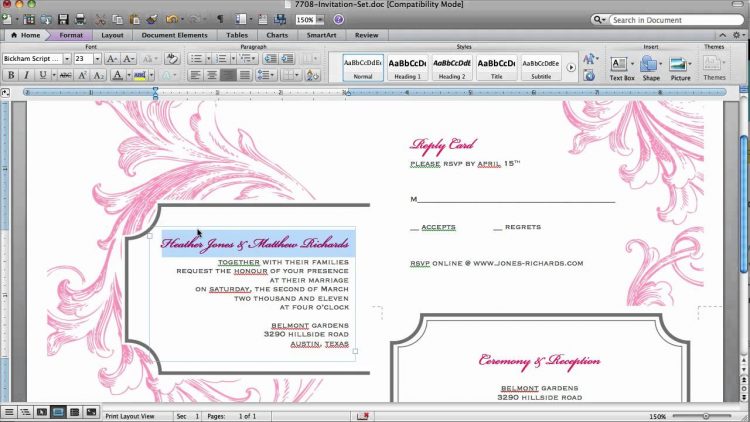 Detail Cara Membuat Undangan Dengan Microsoft Word 2010 Nomer 15