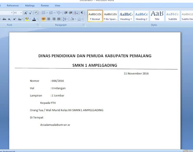 Detail Cara Membuat Undangan Dengan Microsoft Word 2010 Nomer 41