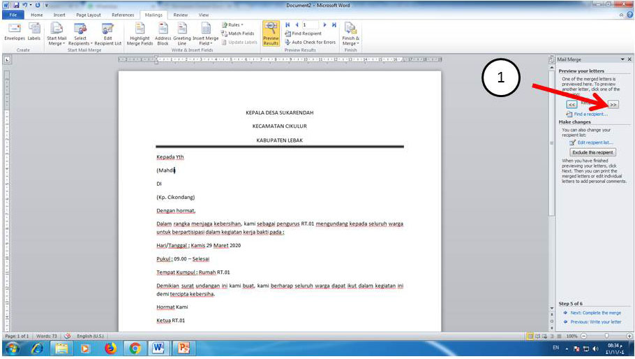 Detail Cara Membuat Undangan Dengan Microsoft Word 2010 Nomer 49