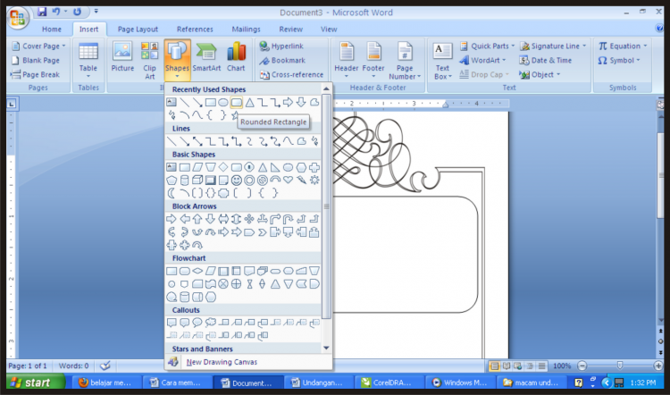 Detail Cara Membuat Undangan Microsoft Word 2007 Nomer 14