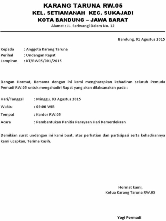 Detail Cara Membuat Undangan Resmi Nomer 11