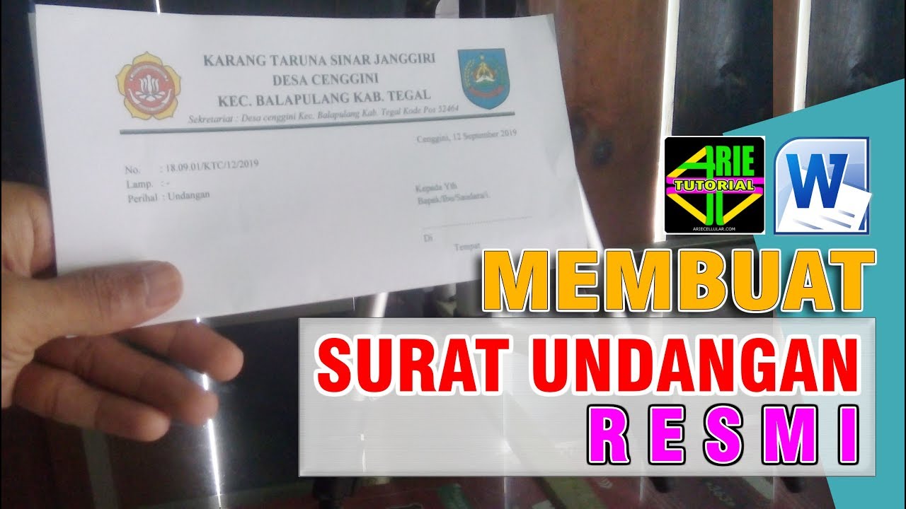 Detail Cara Membuat Undangan Resmi Nomer 35