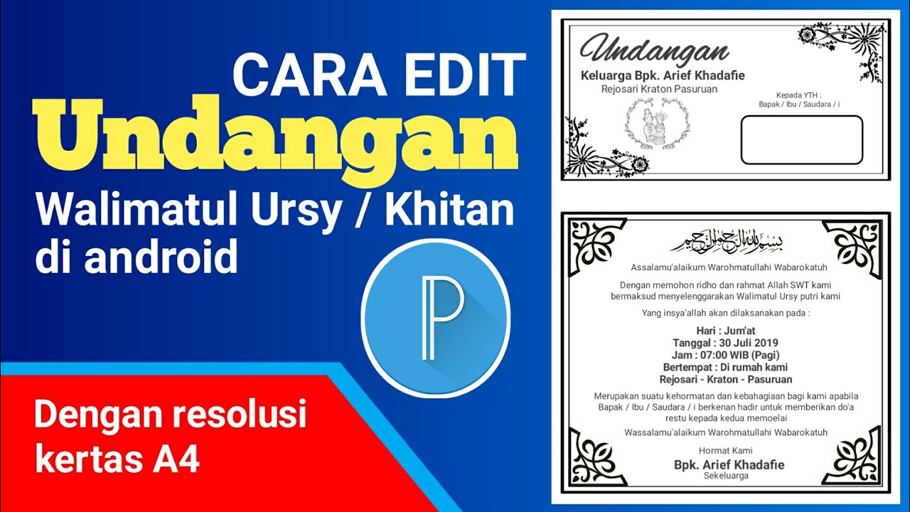 Detail Cara Membuat Undangan Walimatul Khitan Nomer 2