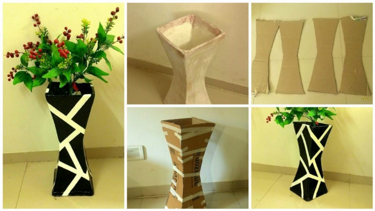 Detail Cara Membuat Vas Bunga Dari Kardus Yang Mudah Nomer 6