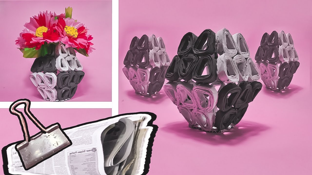 Detail Cara Membuat Vas Bunga Dari Koran Yang Mudah Nomer 7
