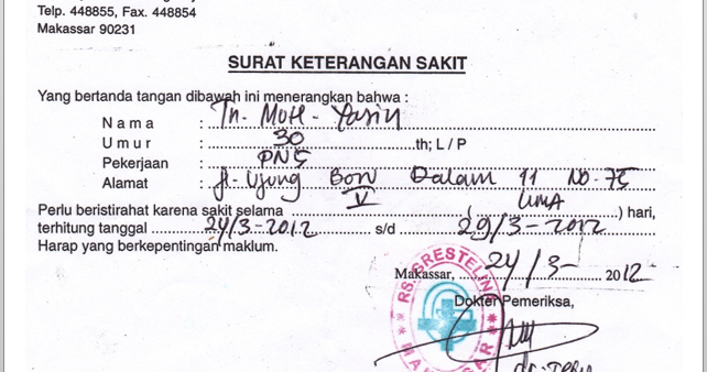 Detail Cara Meminta Surat Izin Sakit Di Puskesmas Nomer 4