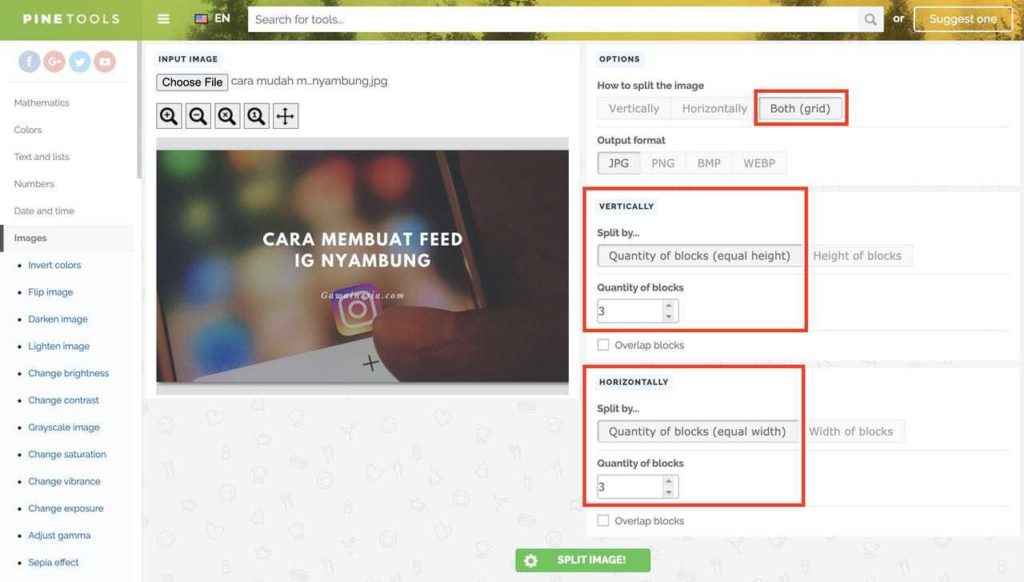 Detail Cara Memotong Foto Instagram Menjadi Banyak Nomer 42