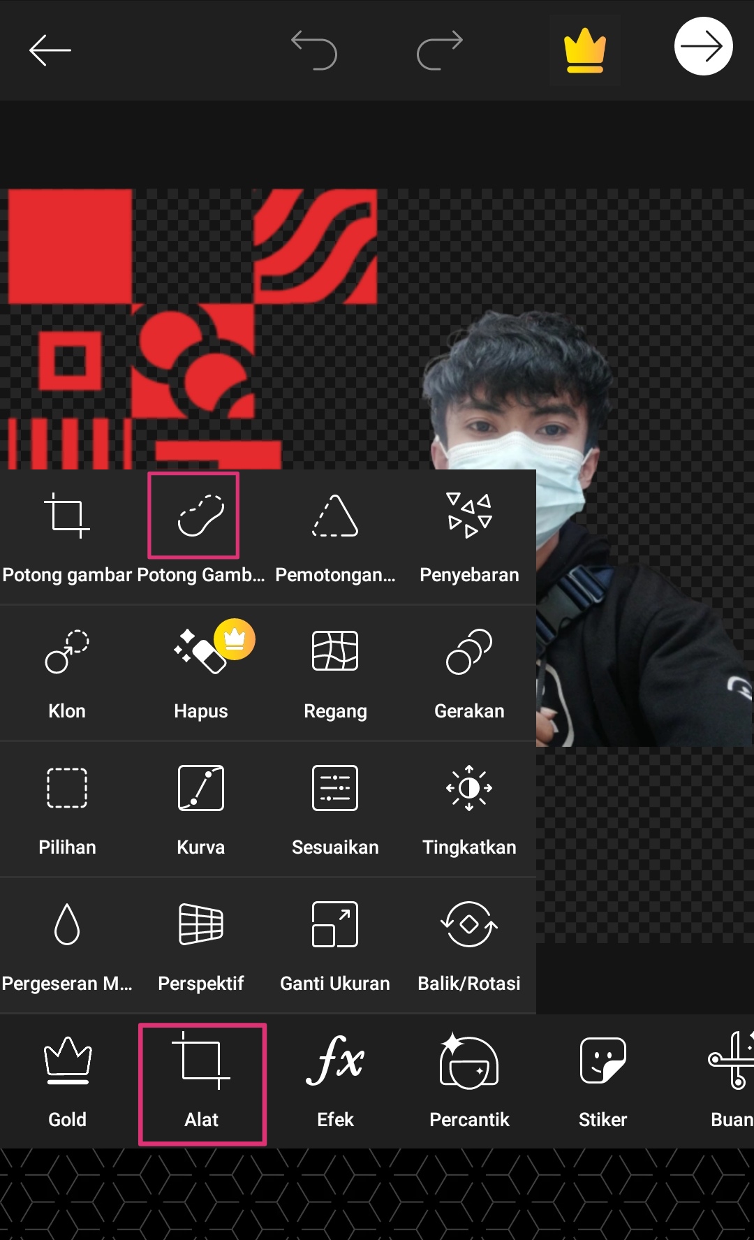 Detail Cara Memotong Gambar Nomer 49