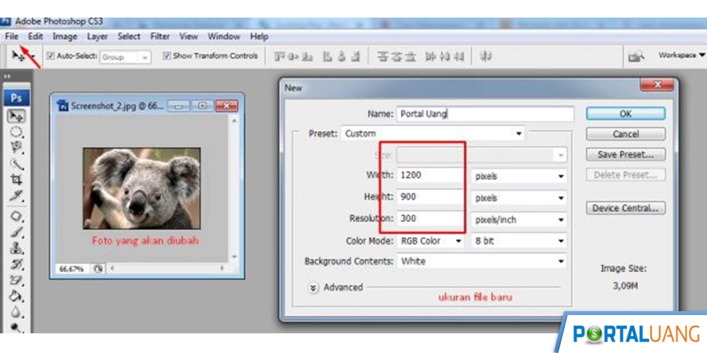 Detail Cara Memperbesar Gambar Di Photoshop Nomer 14