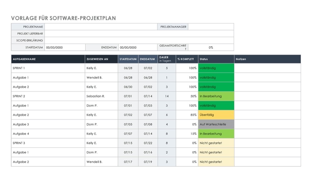 Detail Arbeits Und Zeitplan Vorlage Nomer 6