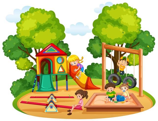 Detail Clipart Kinder Spielen Nomer 4