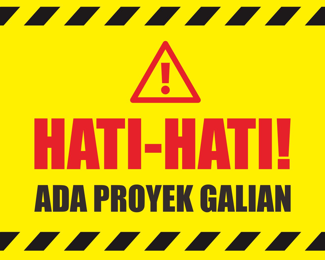 Download Logo Hati Hati Ada Pekerjaan Galian - KibrisPDR