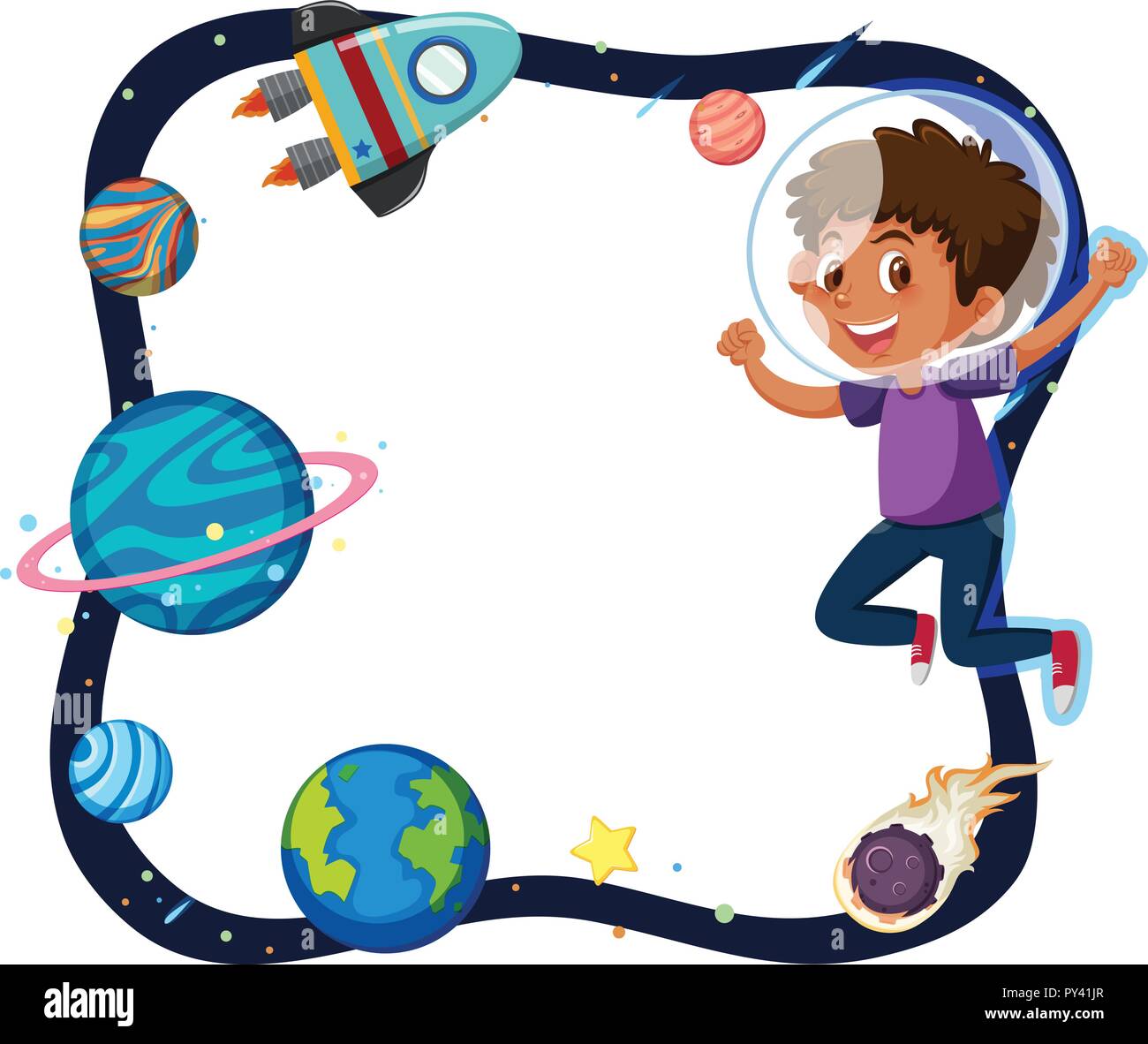 Detail Planet Vector Art Nomer 20