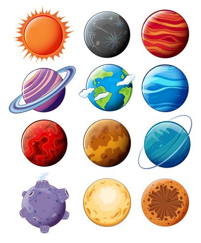 Detail Planet Vector Art Nomer 4