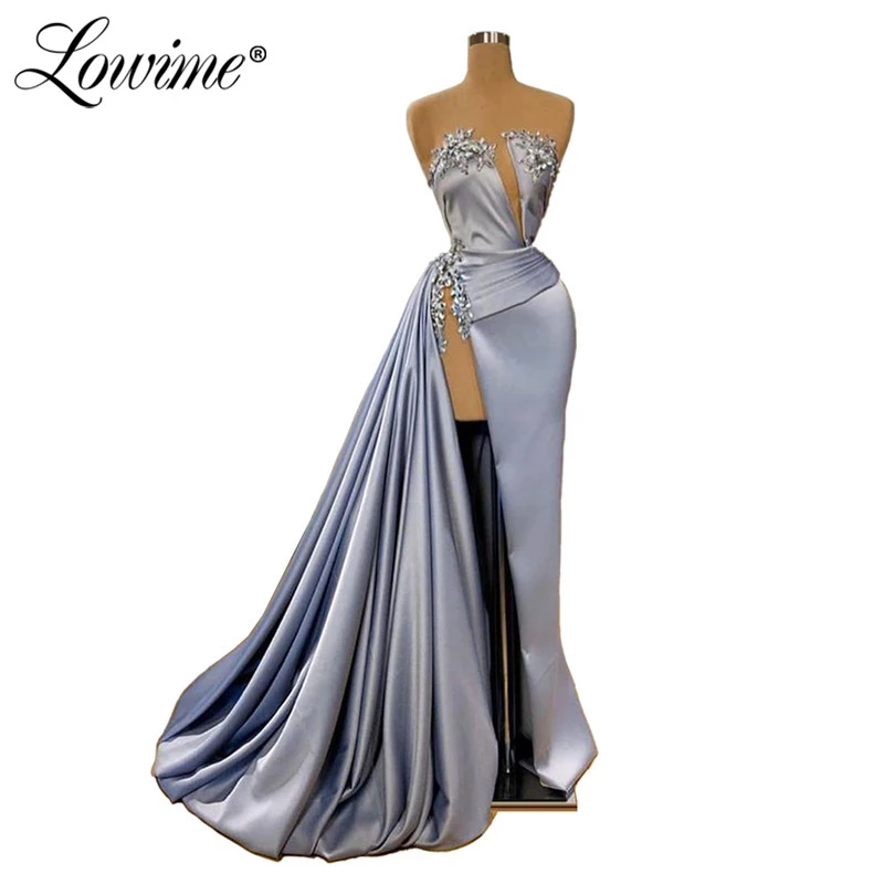 Detail Silbernes Abendkleid Nomer 18