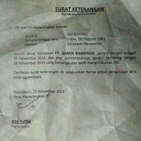 Detail Cara Mencairkan Jamsostek Jika Surat Pengalaman Kerja Hilang Nomer 5