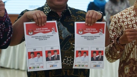 Detail Cara Mencoblos Surat Suara Pemilu 2019 Nomer 38