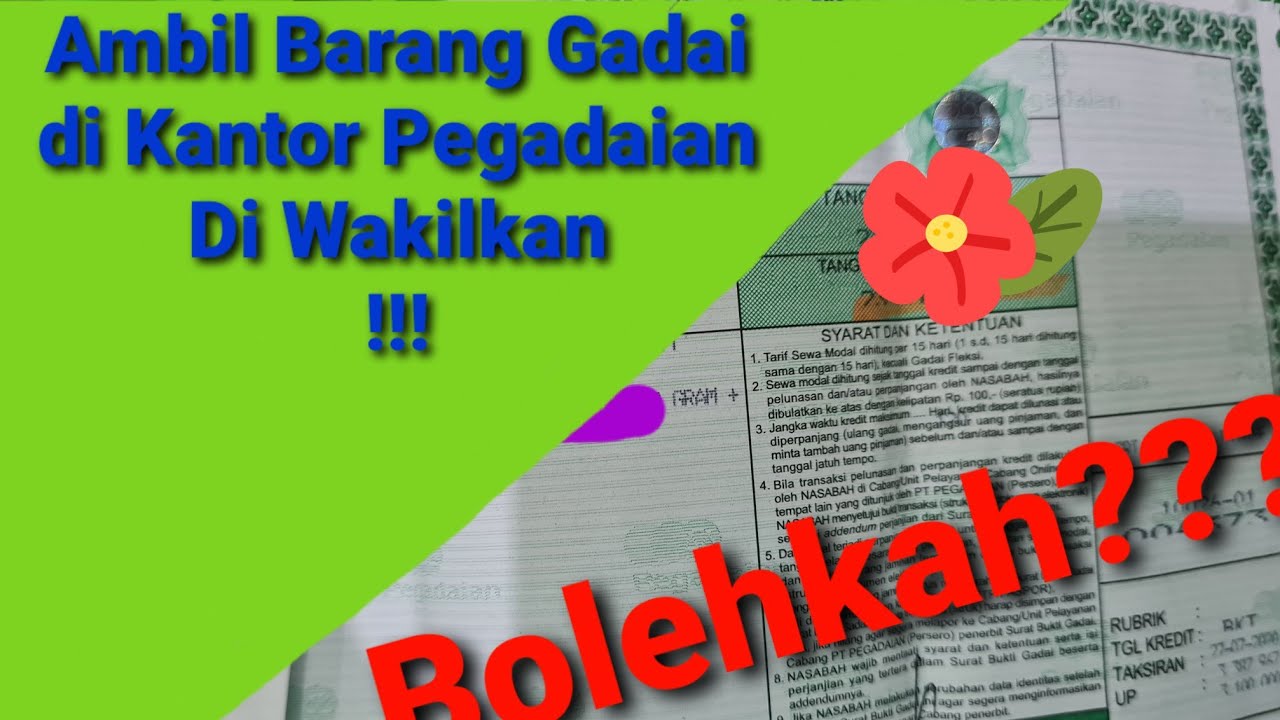 Detail Cara Menebus Emas Di Pegadaian Dengan Surat Kuasa Nomer 27