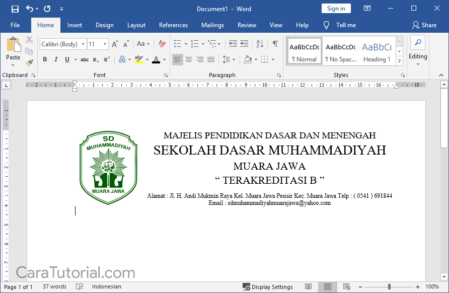 Detail Cara Menempatkan Logo Di Kop Surat Nomer 11