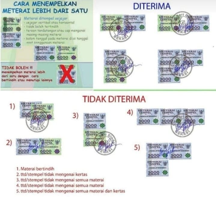 Detail Cara Menempel Materai Di Surat Lamaran Nomer 10