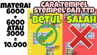 Detail Cara Menempel Materai Di Surat Lamaran Nomer 40