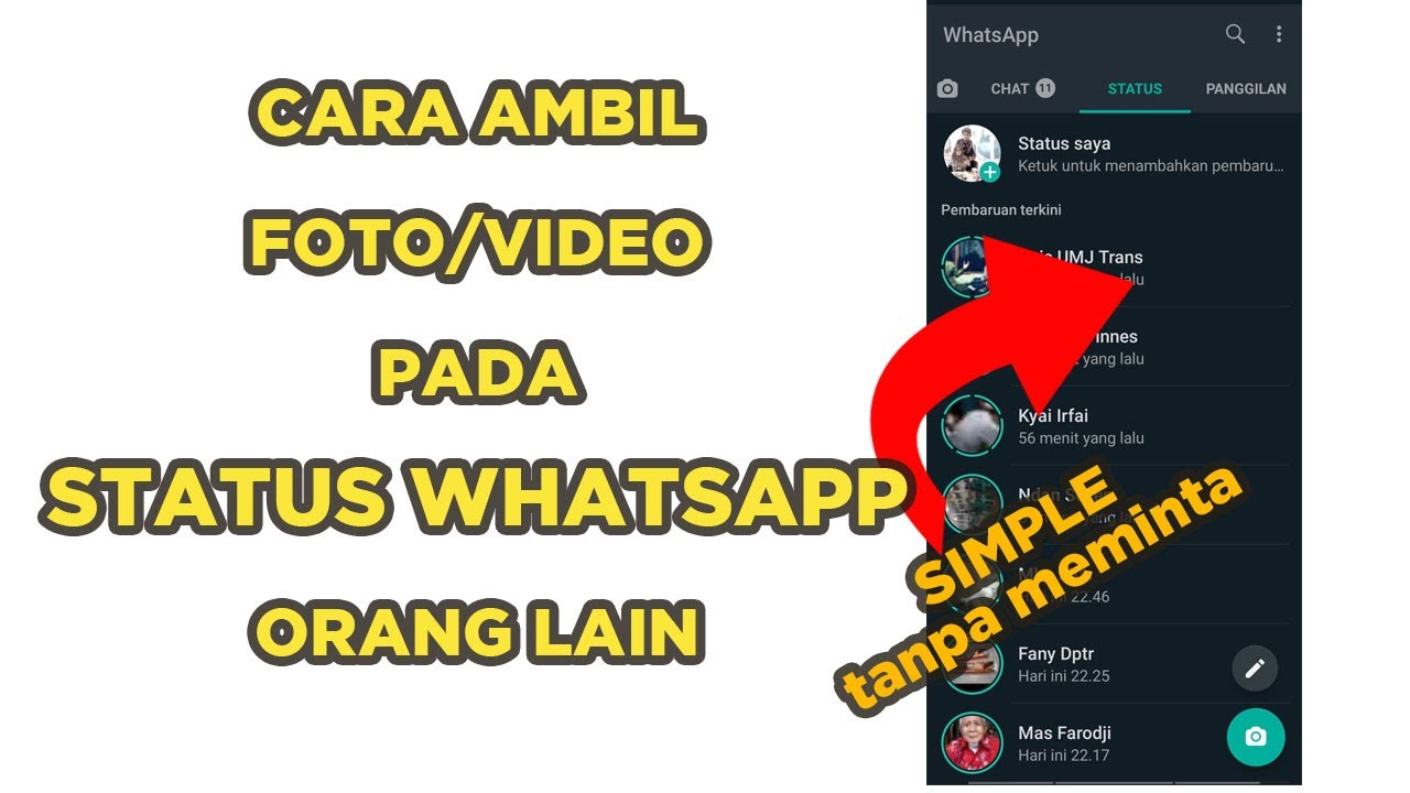 Cara Mengambil Foto Di Status Wa Orang - KibrisPDR