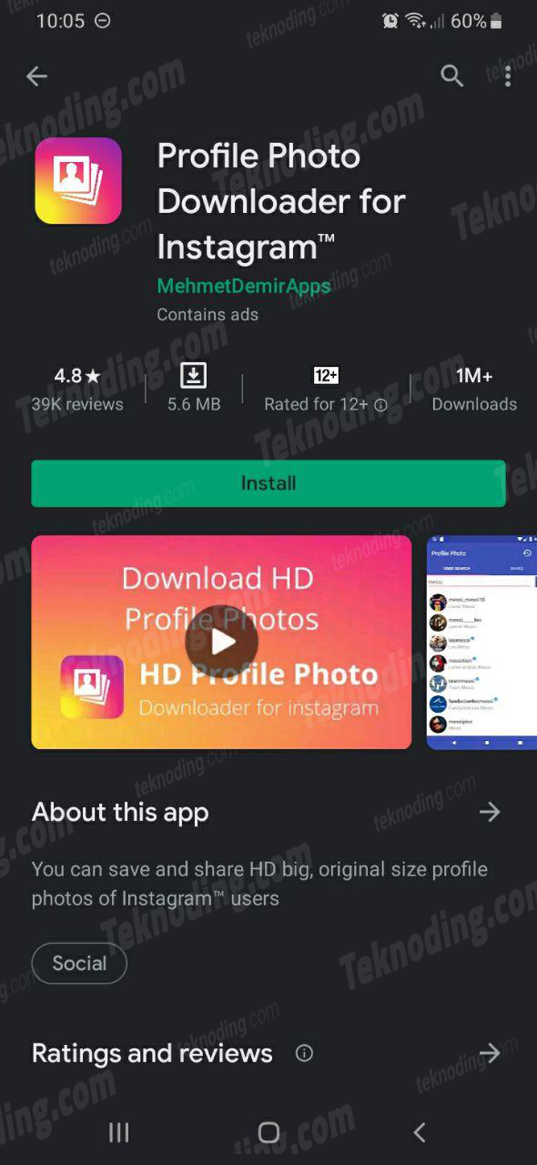 Detail Cara Mengambil Foto Profil Di Instagram Lewat Hp Nomer 15