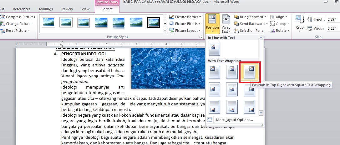 Detail Cara Mengatur Foto Di Word Nomer 29