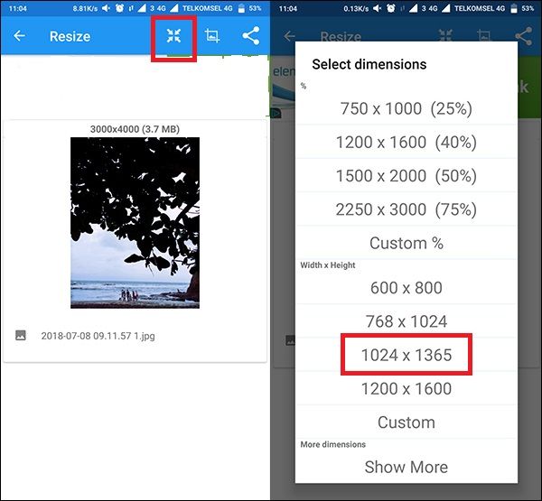 Detail Cara Mengedit Ukuran Foto Di Hp Nomer 3