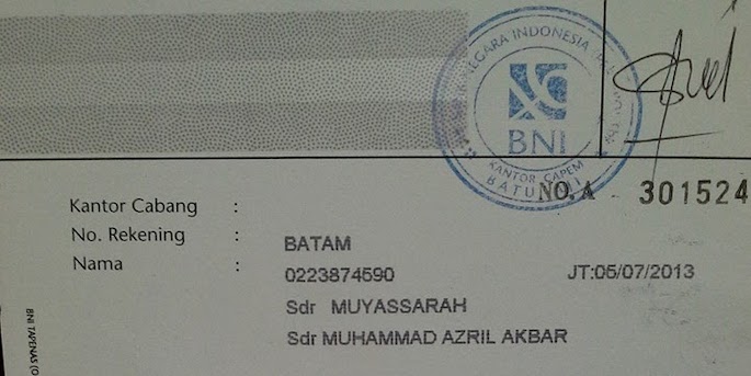 Detail Cara Mengetahui Nomor Kartu Debit Bni Di Buku Tabungan Nomer 23