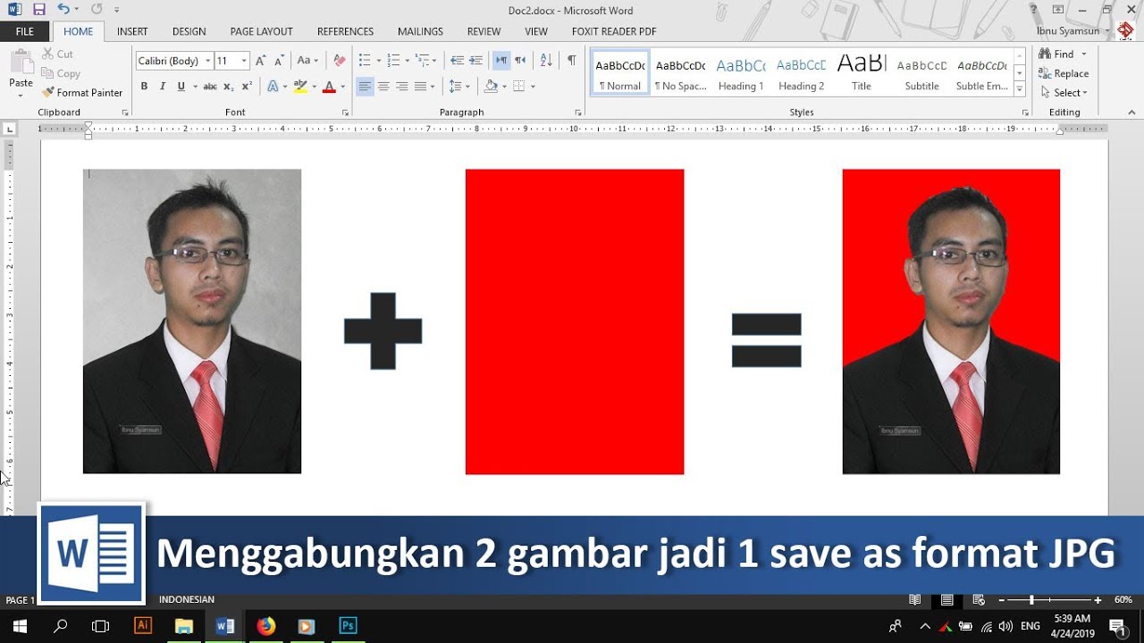 Detail Cara Menggabungkan Foto Di Word Nomer 8