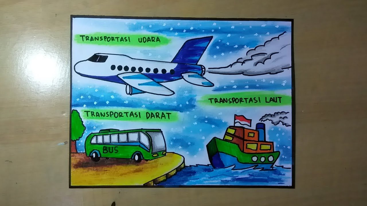 Detail Cara Menggambar Alat Transportasi Nomer 4