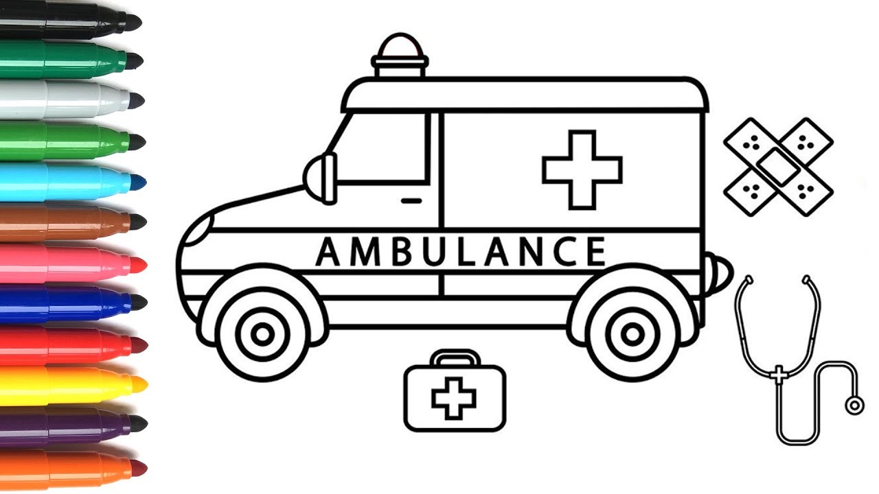 Detail Cara Menggambar Ambulance Nomer 6