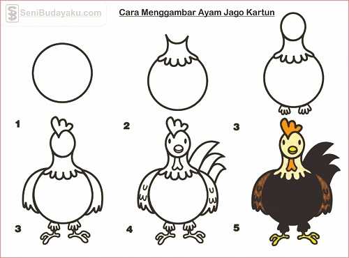 Detail Cara Menggambar Anak Ayam Nomer 14