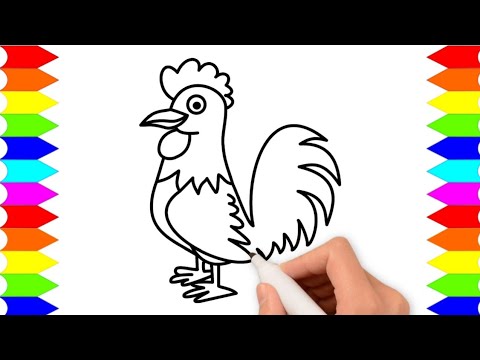 Detail Cara Menggambar Ayam Yang Mudah Nomer 26