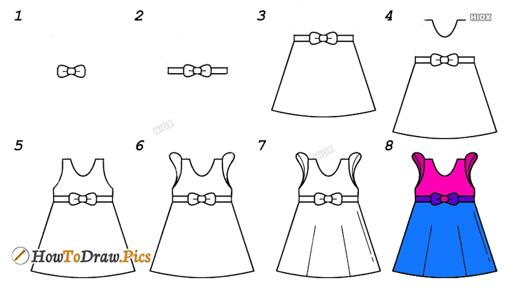 Detail Cara Menggambar Baju Perempuan Nomer 13