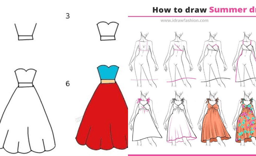 Detail Cara Menggambar Baju Perempuan Nomer 19