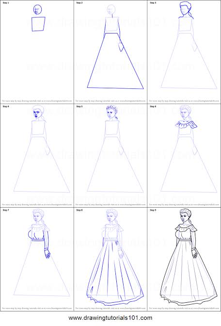 Detail Cara Menggambar Baju Perempuan Nomer 25