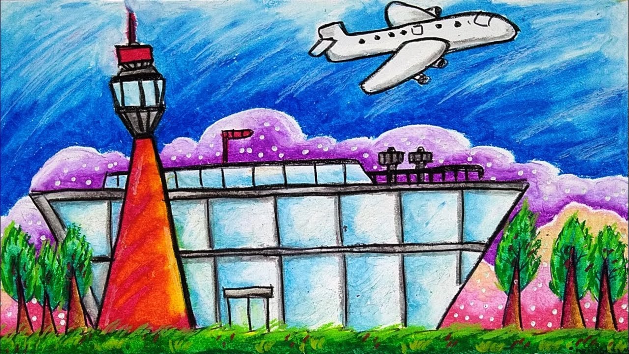 Cara Menggambar Bandara - KibrisPDR