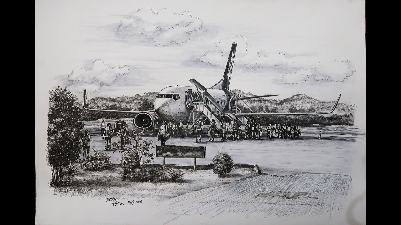 Detail Cara Menggambar Bandara Nomer 8