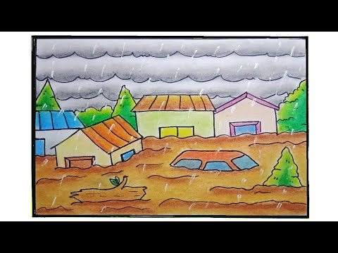 Detail Cara Menggambar Banjir Nomer 5