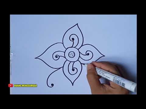 Detail Cara Menggambar Batik Bunga Dibuku Gambar Yang Mudah Nomer 5