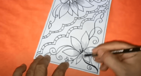 Detail Cara Menggambar Batik Bunga Mudah Nomer 9