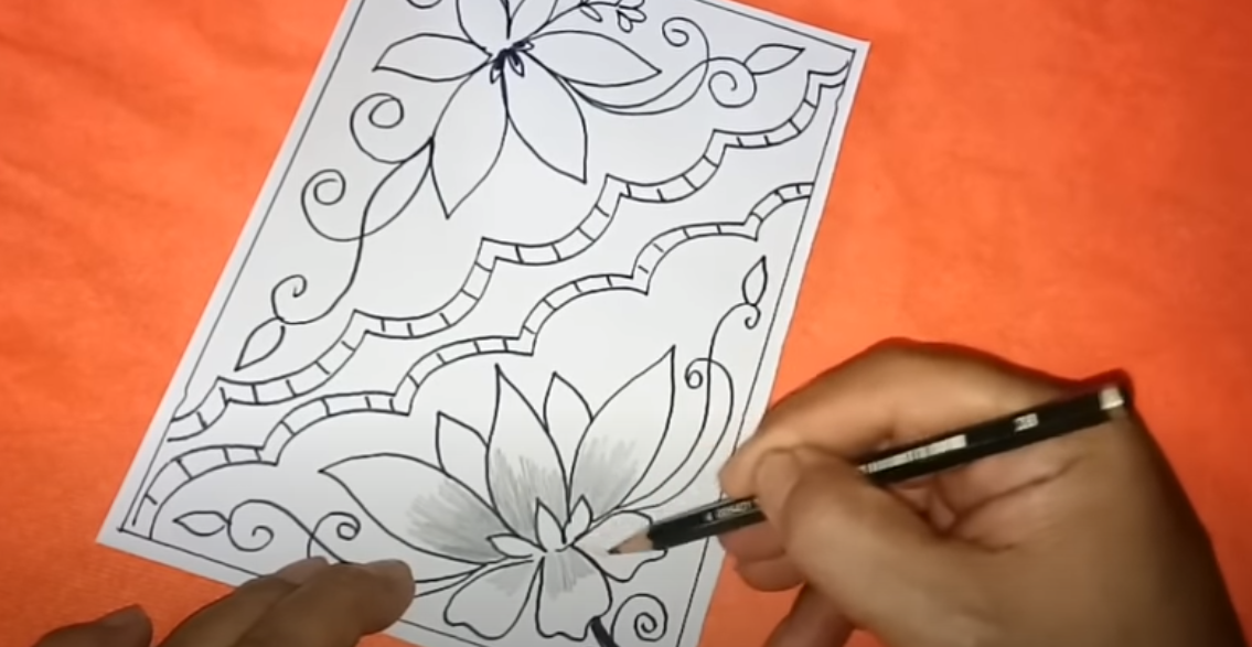 Detail Cara Menggambar Batik Bunga Sederhana Nomer 45