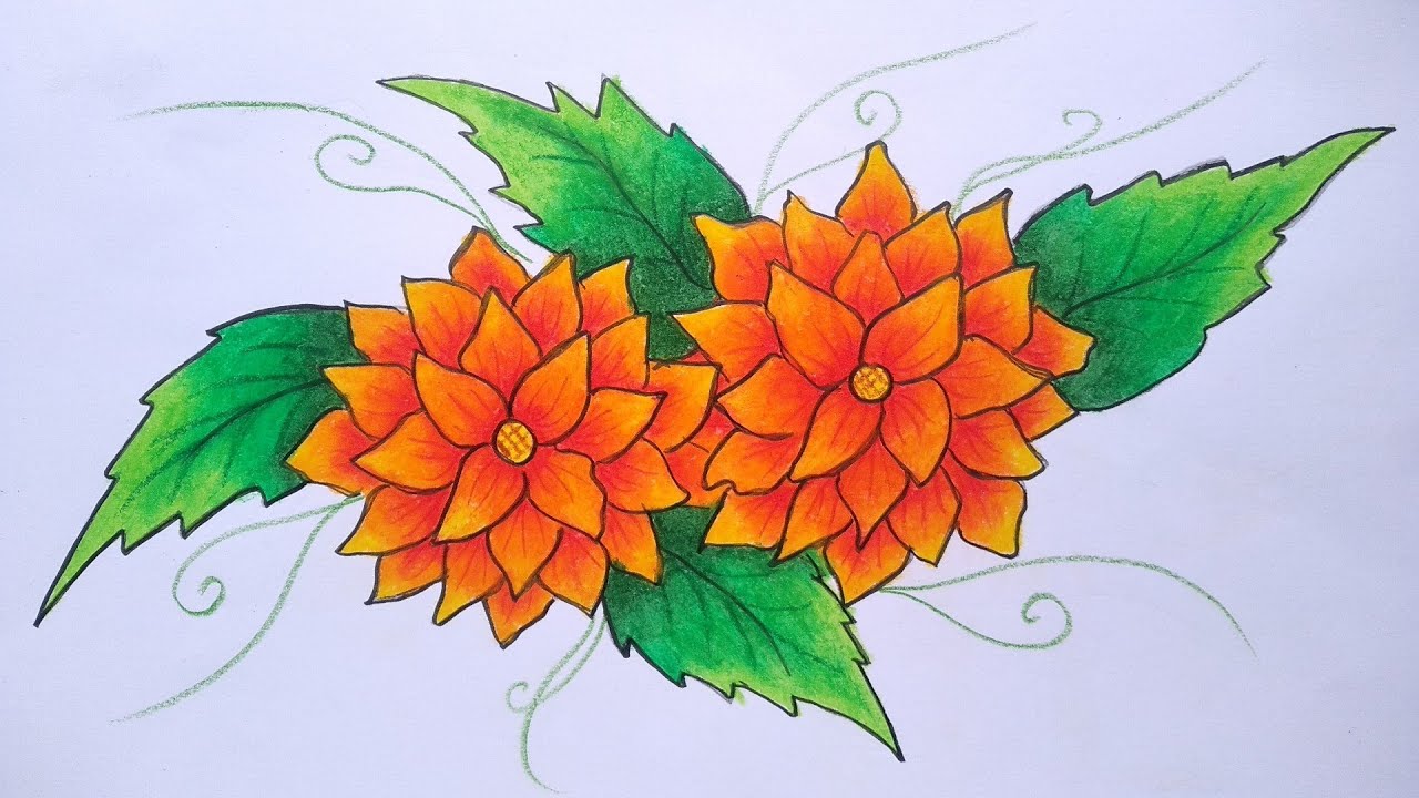 Detail Cara Menggambar Batik Bunga Yang Mudah Nomer 21