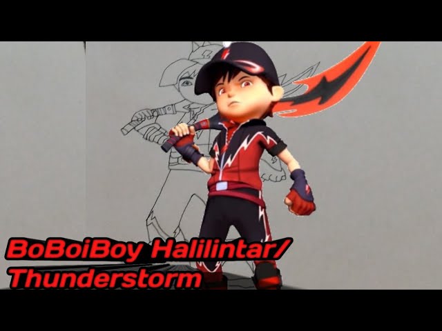 Detail Cara Menggambar Boboiboy Halilintar Nomer 2