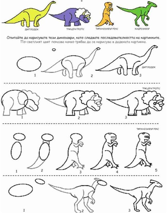 Detail Cara Menggambar Brontosaurus Nomer 14