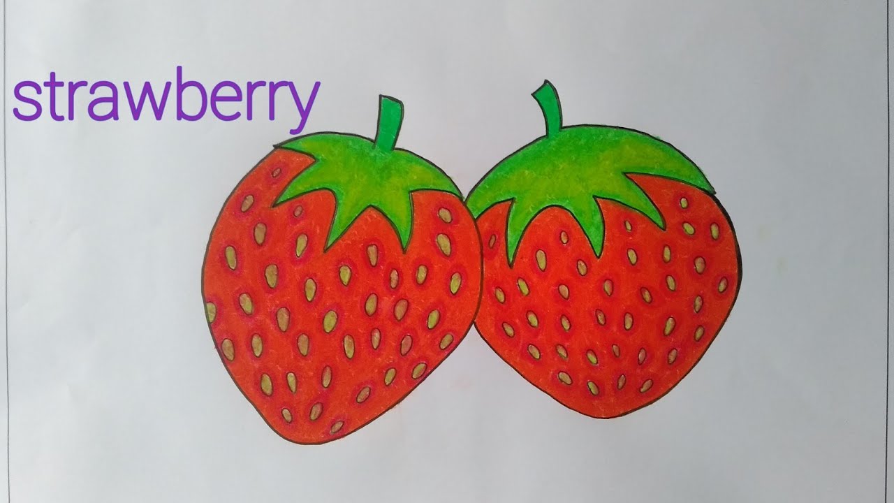 Cara Menggambar Buah Strawberry - KibrisPDR