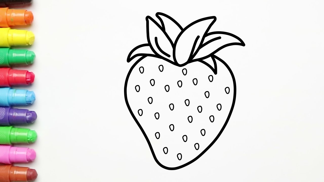 Detail Cara Menggambar Buah Strawberry Nomer 11